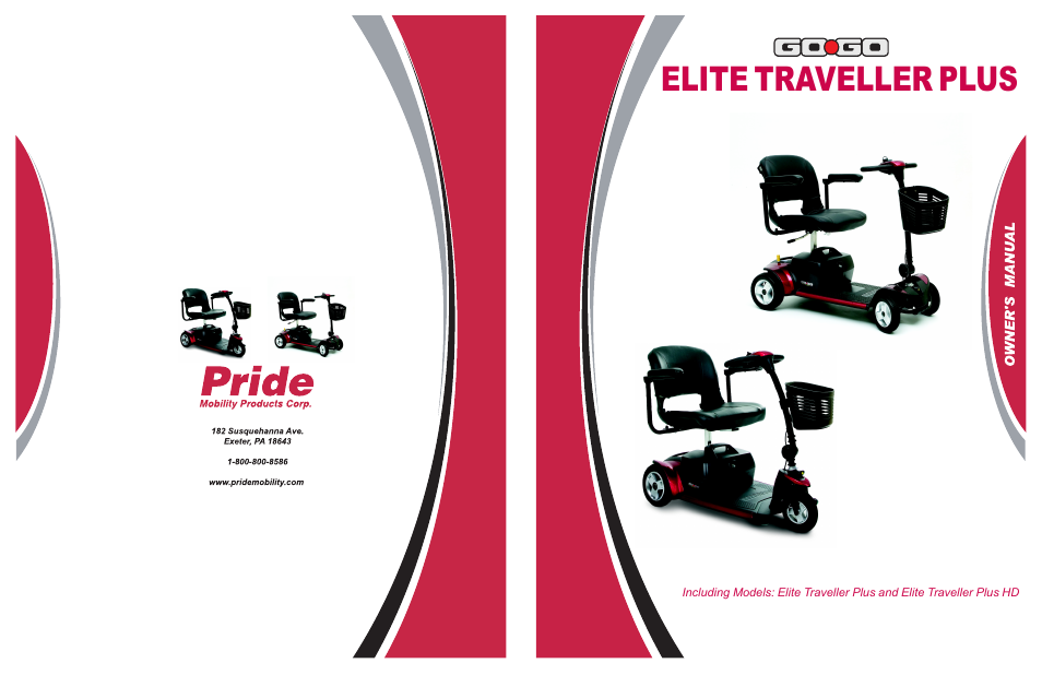 Activeforever Pride Go Go Elite Traveller Plus Electric Scooter User Manual | 40 pages