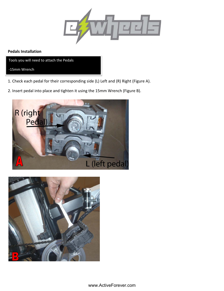 Activeforever eWheels Folding Bike (Silver) User Manual | Page 6 / 10