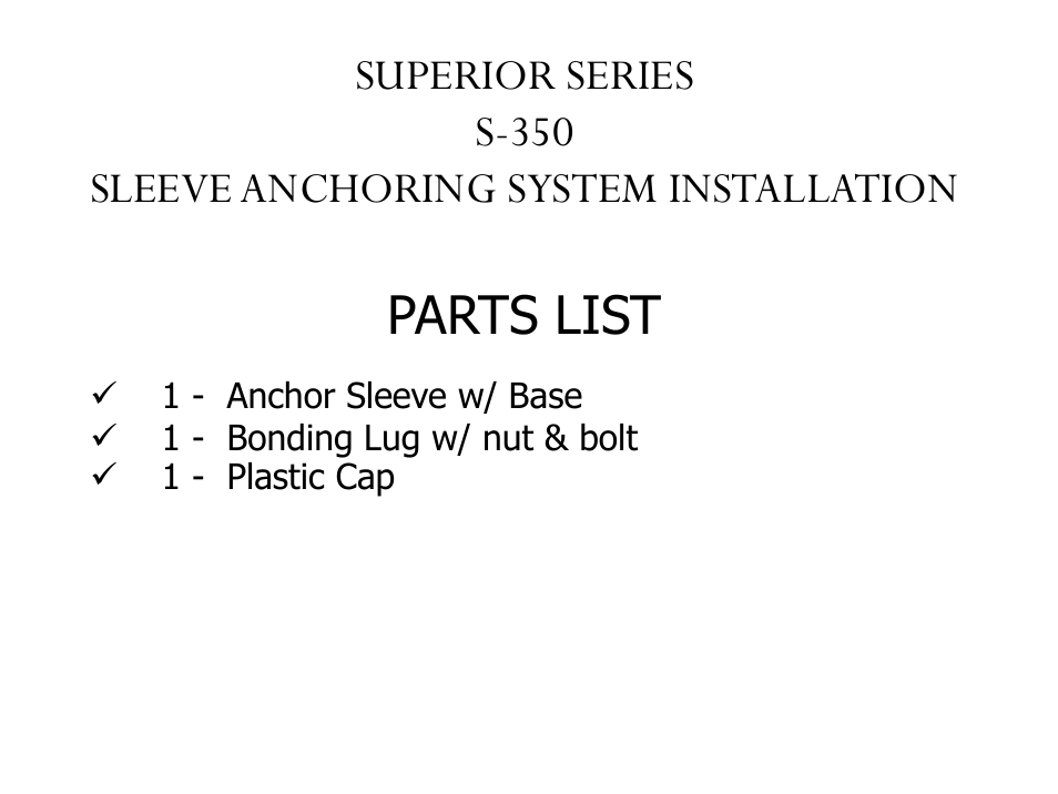 Parts list | Activeforever Global Lift Rotational Series Reach R450R User Manual | Page 3 / 8