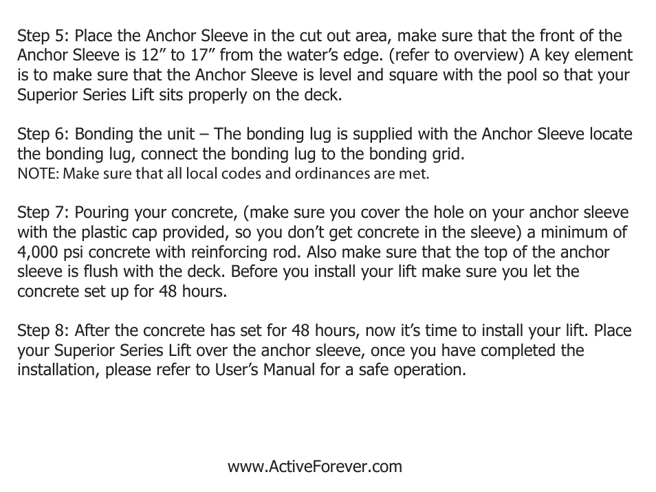 Activeforever Global Lift Rotational Series Reach R450R User Manual | Page 8 / 8