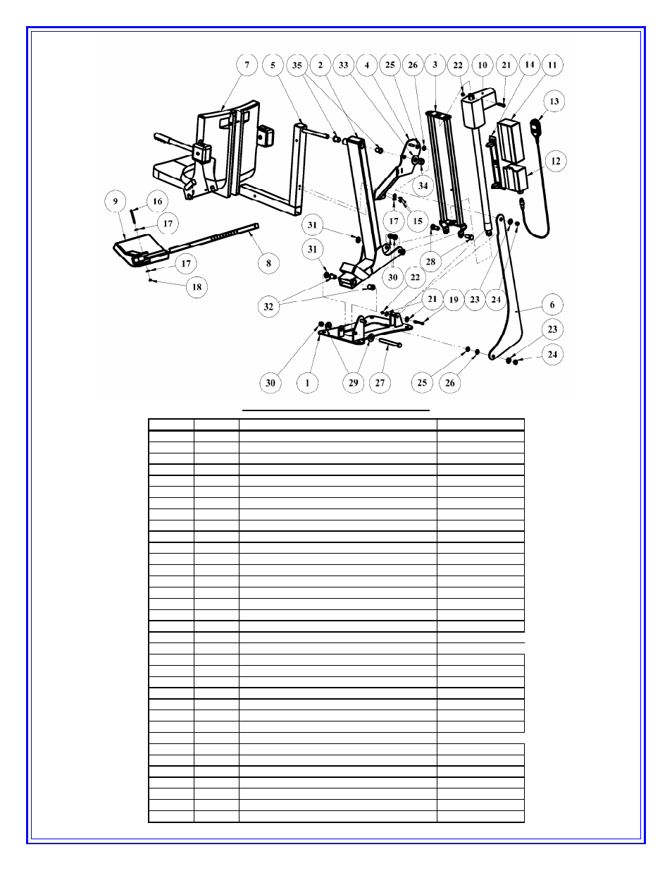 Pro pool lift: parts list | Activeforever Patriot ADA Compliant Portable Pool Lift User Manual | Page 16 / 19