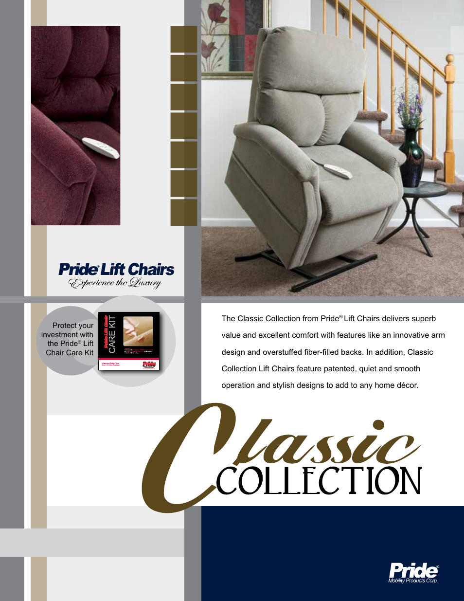 Activeforever Pride Lift Chair Classic Collection 2 Position User Manual | 2 pages