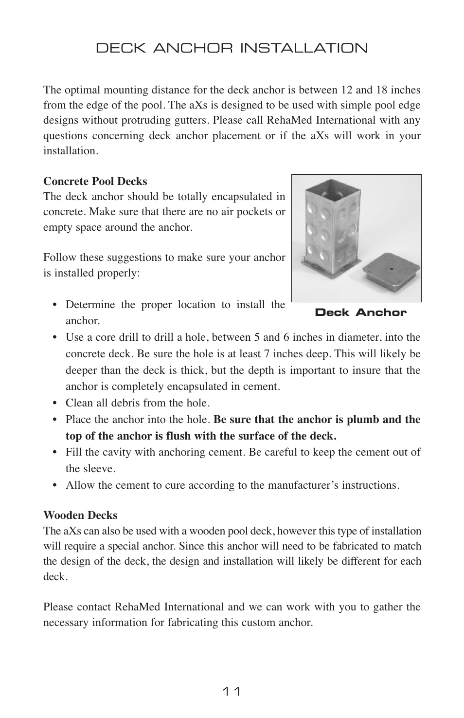 Activeforever AXS Semi Portable Aquatic Pool Lift User Manual | Page 11 / 20