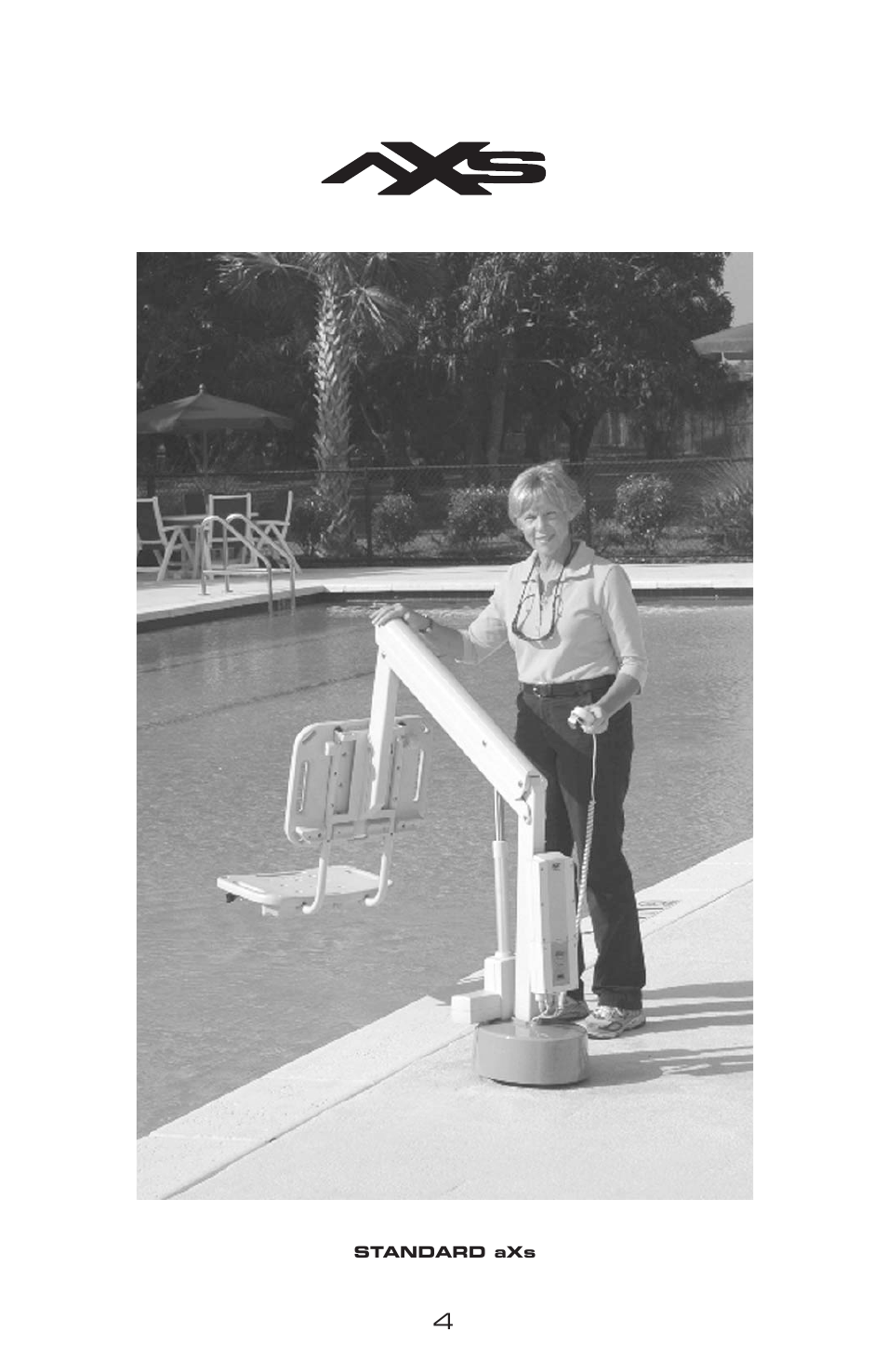 Activeforever AXS Semi Portable Aquatic Pool Lift User Manual | Page 4 / 20