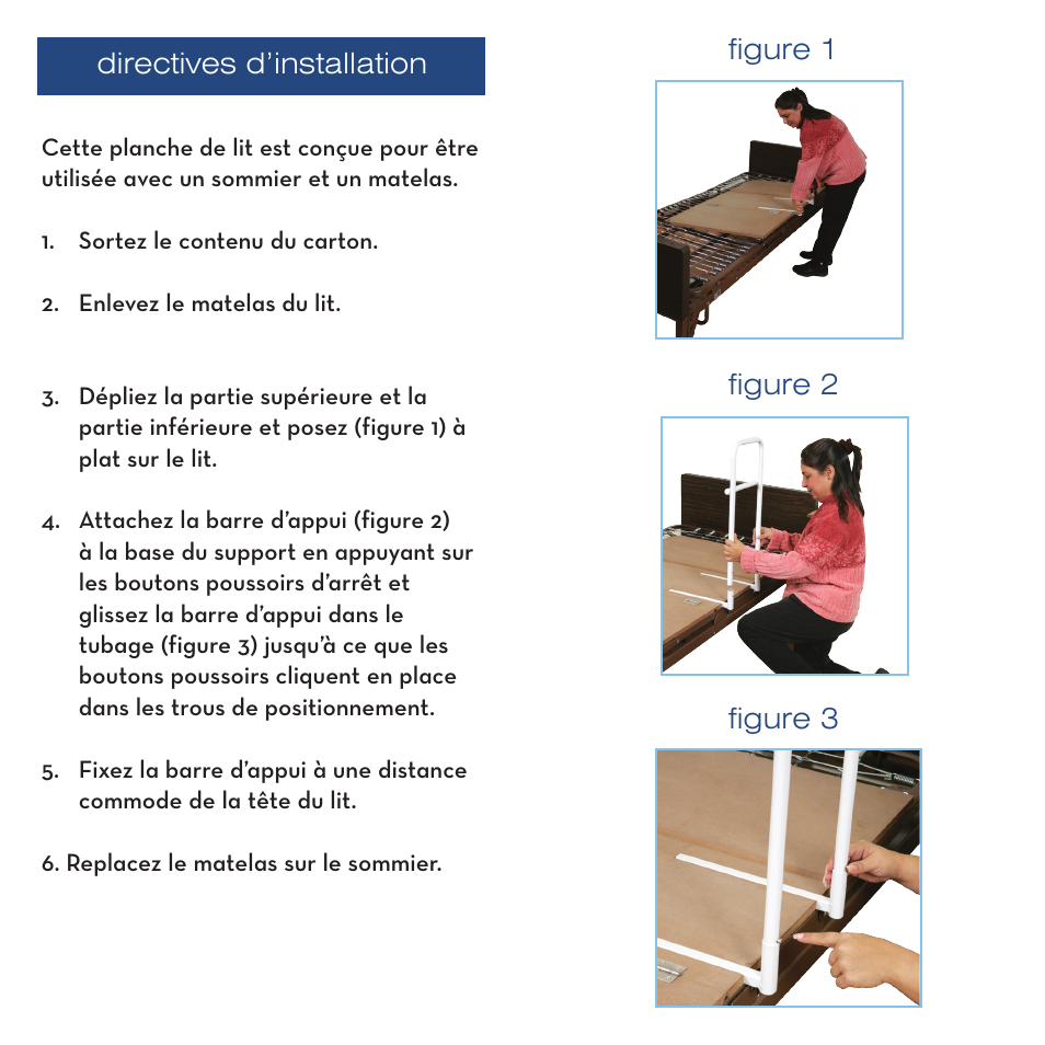 Activeforever Drive Medical Bed Assist Rail with Folding Bed Board (Drive Bed Assist Rail with Bed Board) User Manual | Page 4 / 6