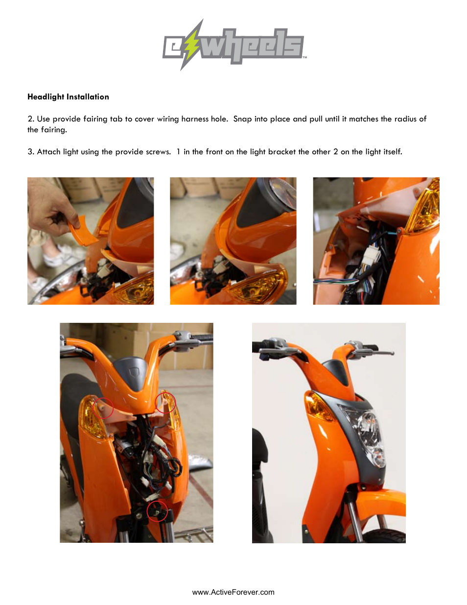 E wheels e wheels | Activeforever eWheels Commute Moped 600 Watt User Manual | Page 6 / 10