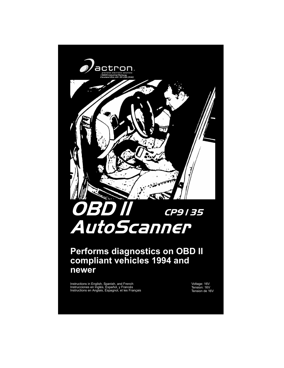 Actron CP9135 OBD II AutoScanner User Manual | 120 pages
