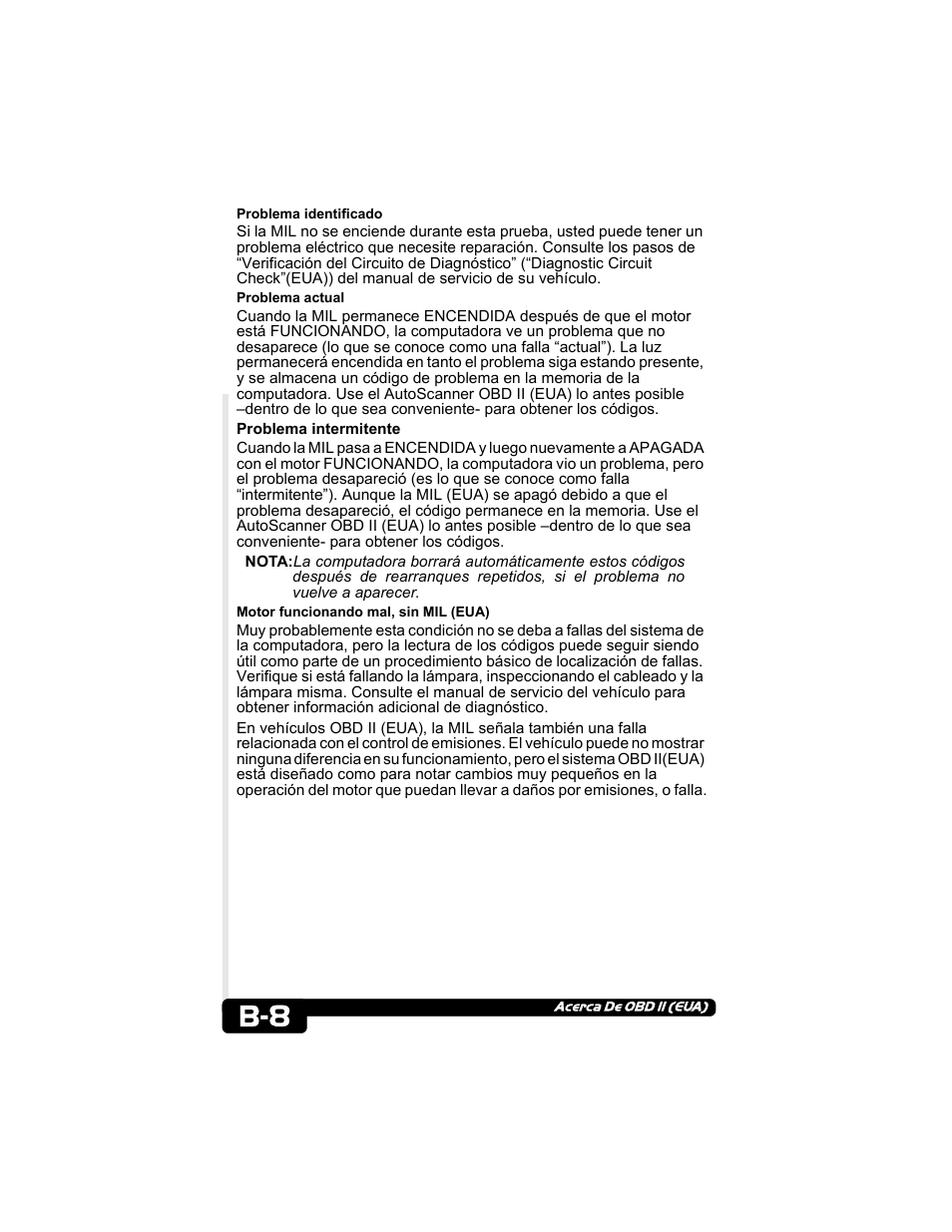 Actron CP9135 OBD II AutoScanner User Manual | Page 118 / 120