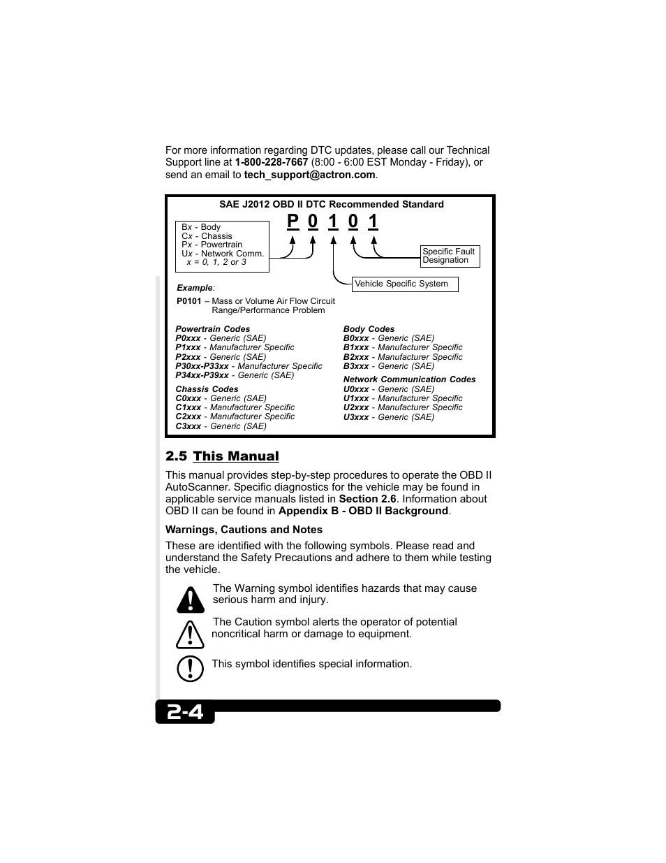 5 this manual | Actron CP9135 OBD II AutoScanner User Manual | Page 12 / 120