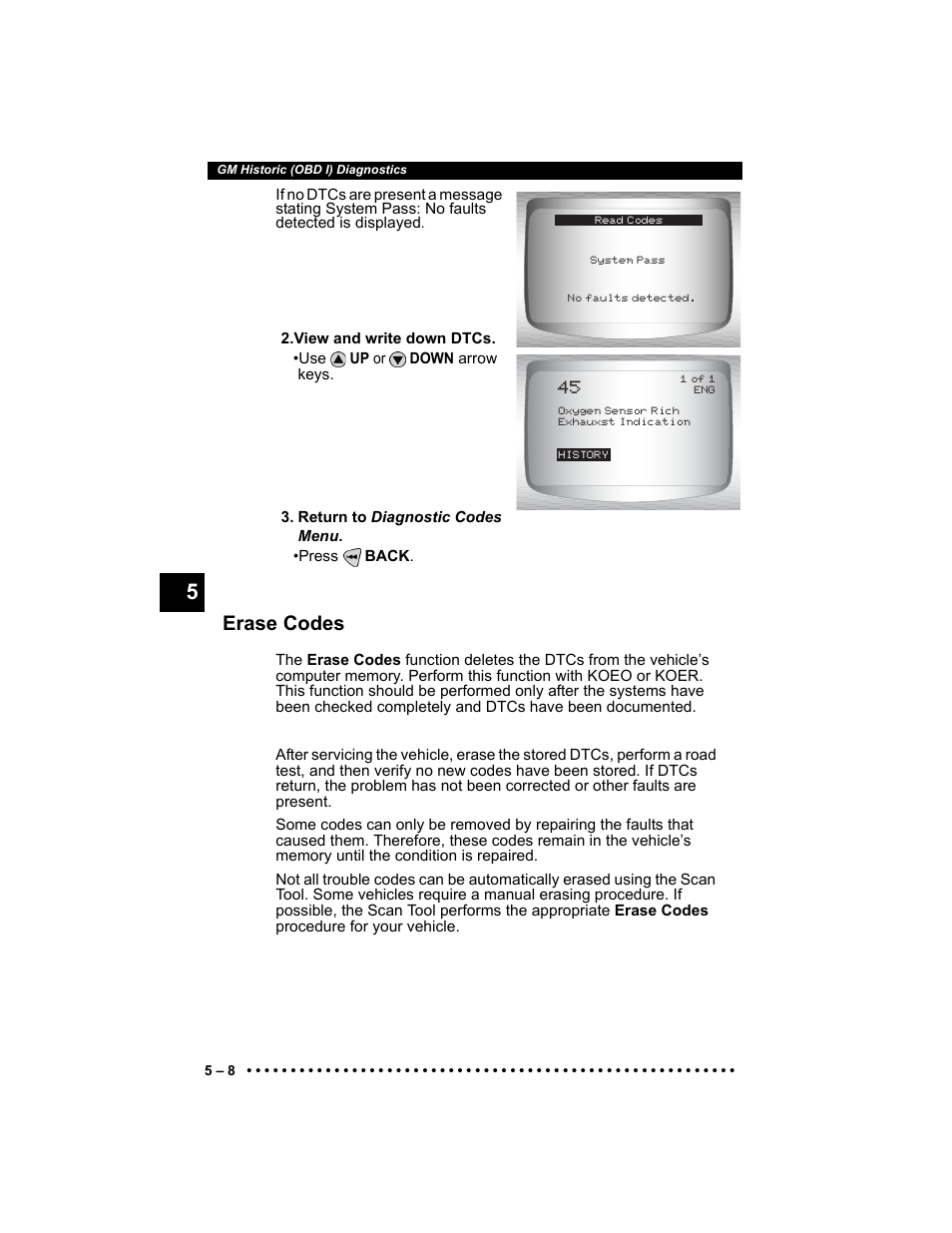 Erase codes | Actron Elite AutoScanner® CP9185 User Manual | Page 112 / 240