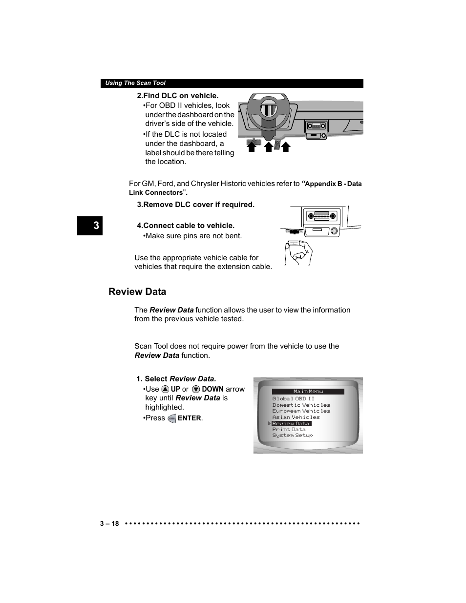 Review data | Actron Elite AutoScanner® CP9185 User Manual | Page 52 / 240