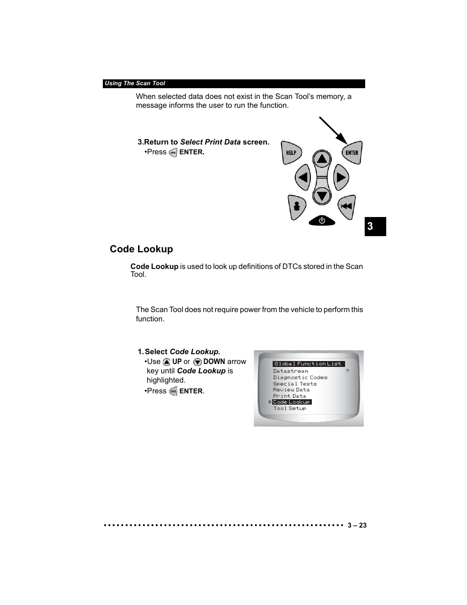Code lookup | Actron Elite AutoScanner® CP9185 User Manual | Page 57 / 240