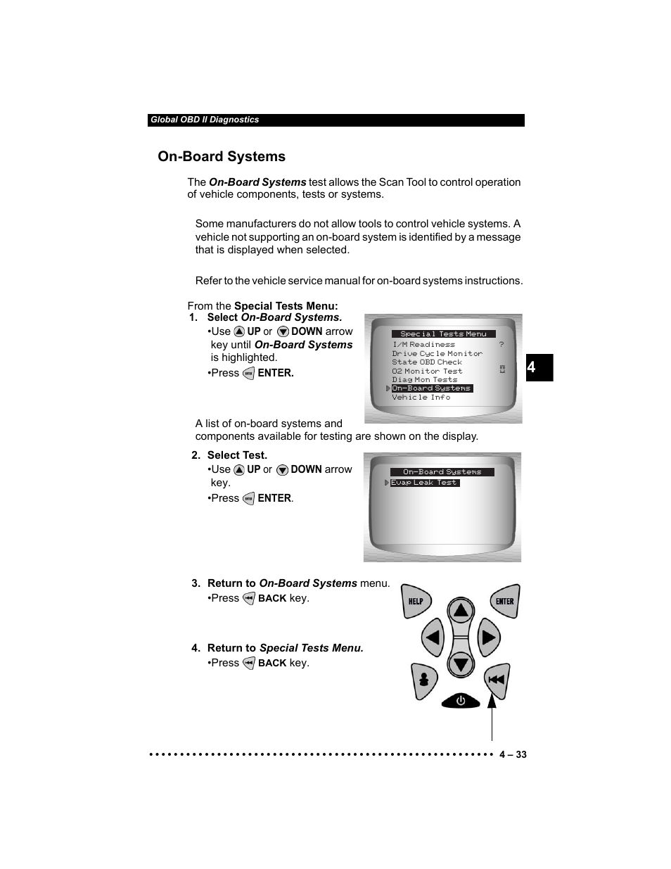 On-board systems | Actron Elite AutoScanner® CP9185 User Manual | Page 97 / 240