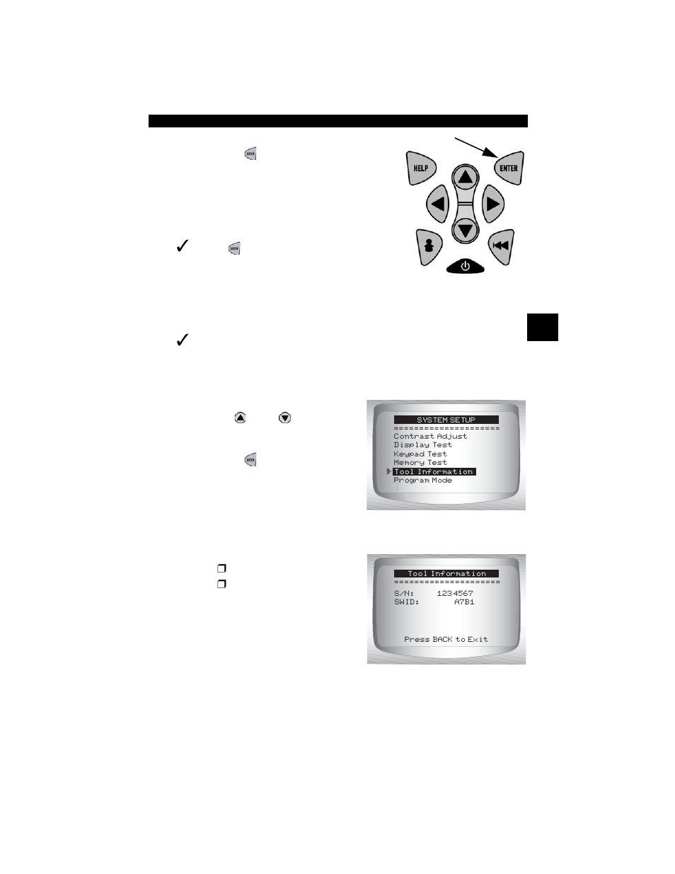 View tool information | Actron CP9180 OBD II AutoScanner Plus User Manual | Page 33 / 104