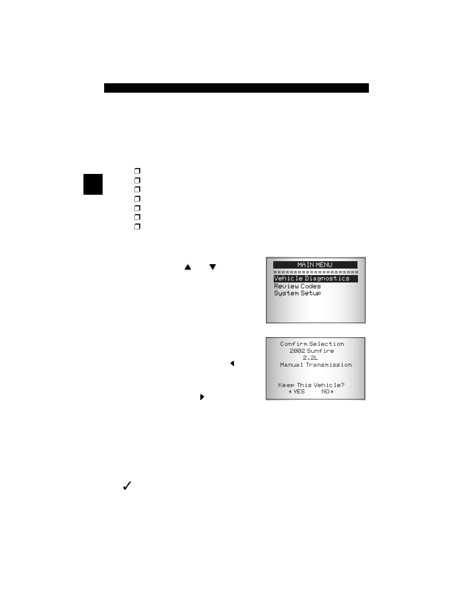 Vehicle selection -12, Vehicle selection | Actron CP9449 ABS BrakeScan User Manual | Page 28 / 58