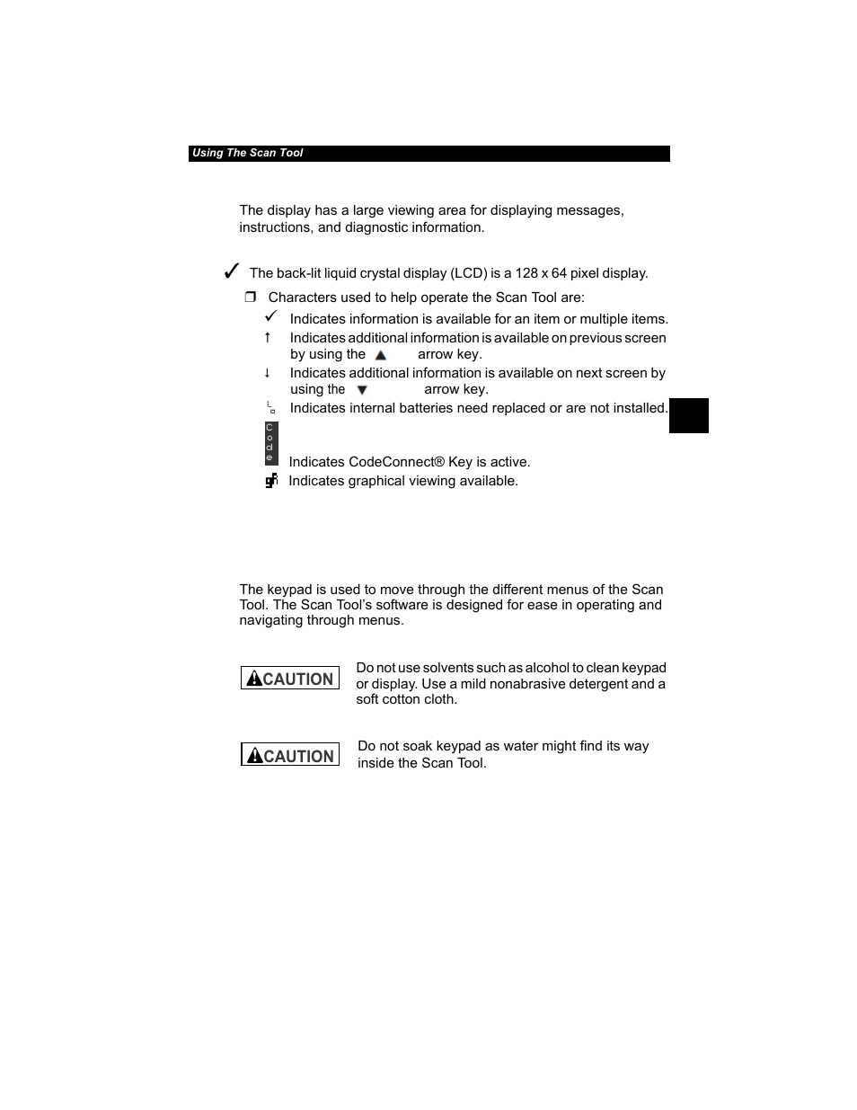 Display -3, Keypad -3, Display | Keypad | Actron AutoScanner® Plus CP9580A User Manual | Page 27 / 126