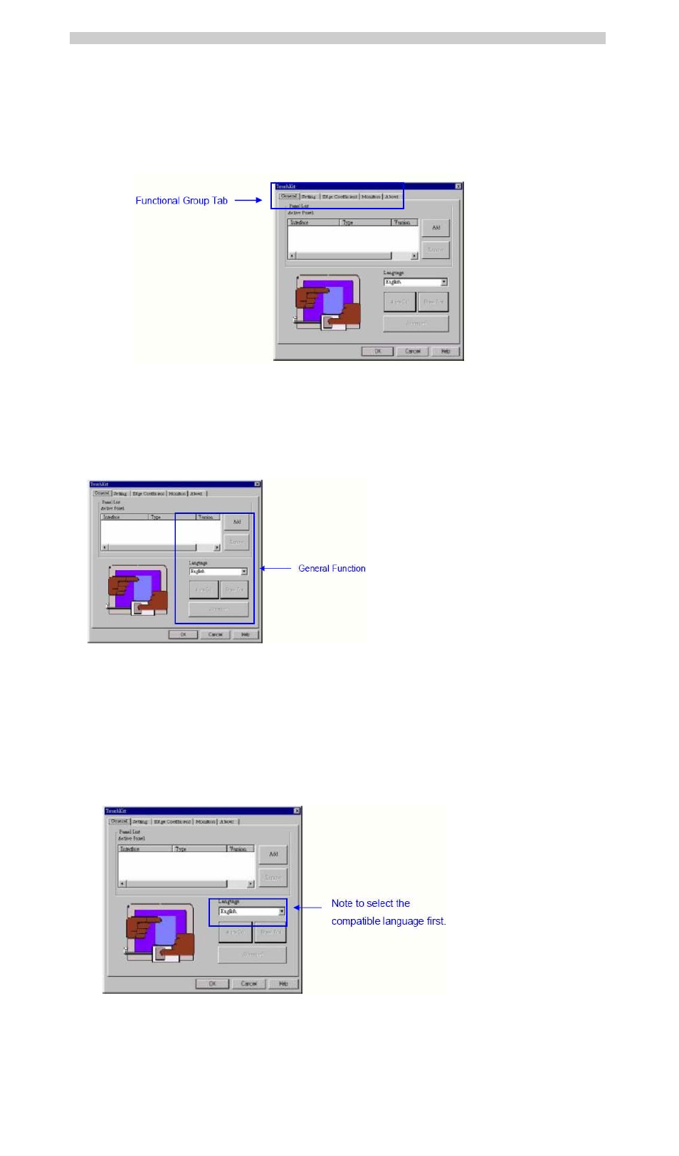 Configuration utility and right button emulator | Acura Embedded AcuBrite 15″-Nav User Manual | Page 13 / 35