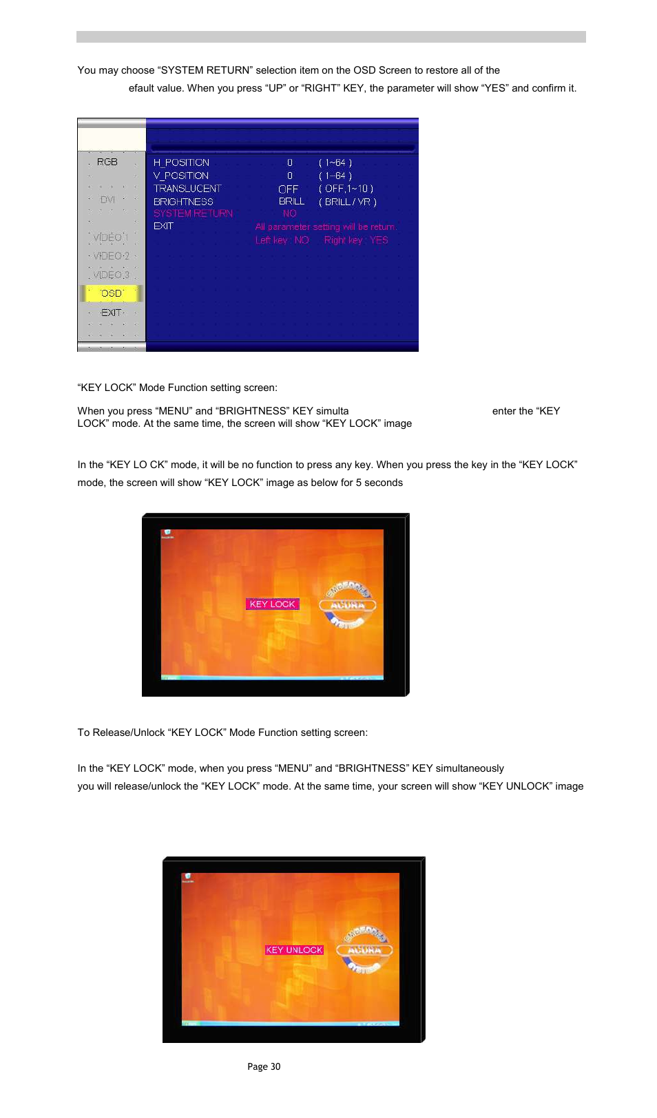 Acura Embedded AcuBrite 12″-Nav User Manual | Page 31 / 36