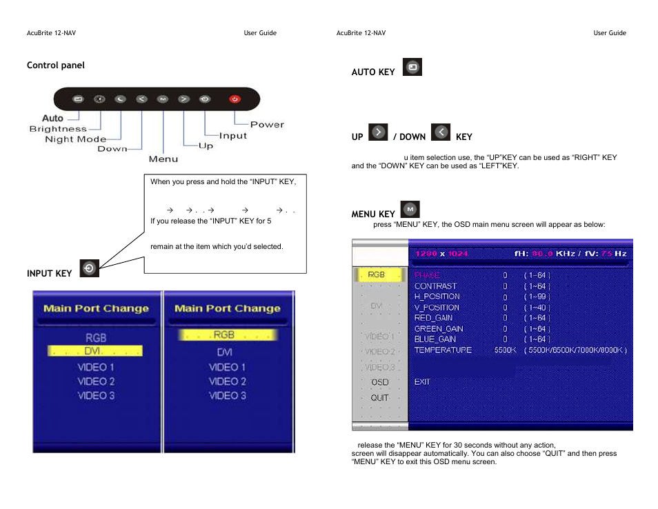 Acura Embedded AcuBrite 12″-Nav User Manual | Page 3 / 6