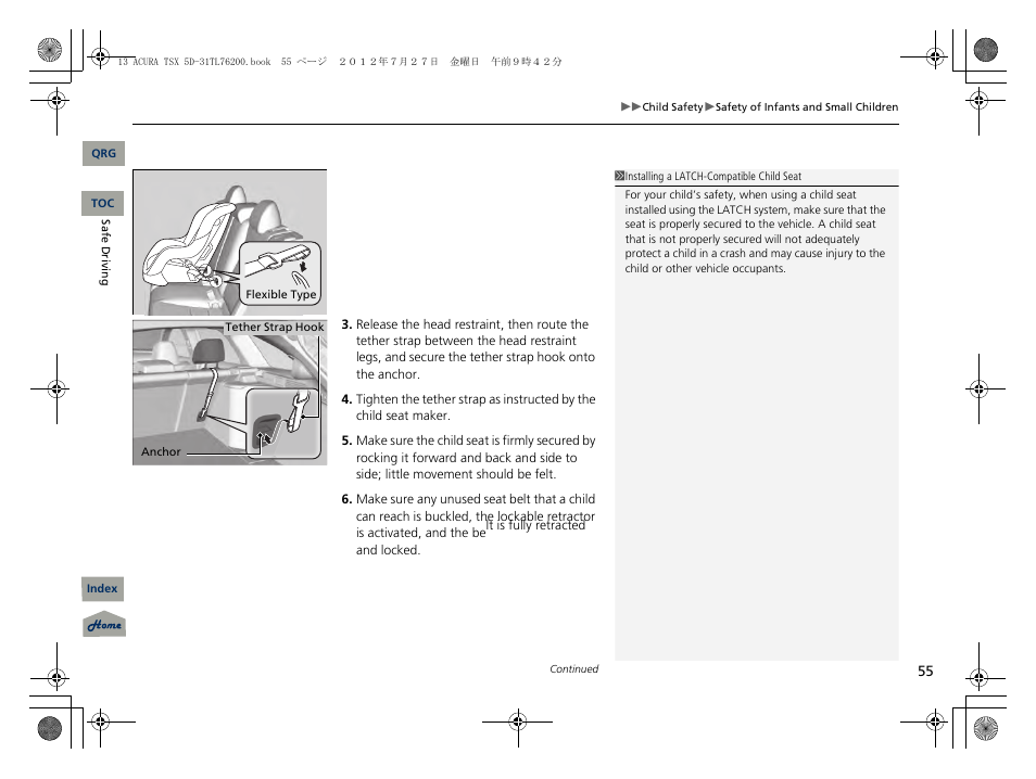 Acura 2013 TSX Sport Wagon User Manual | Page 56 / 329