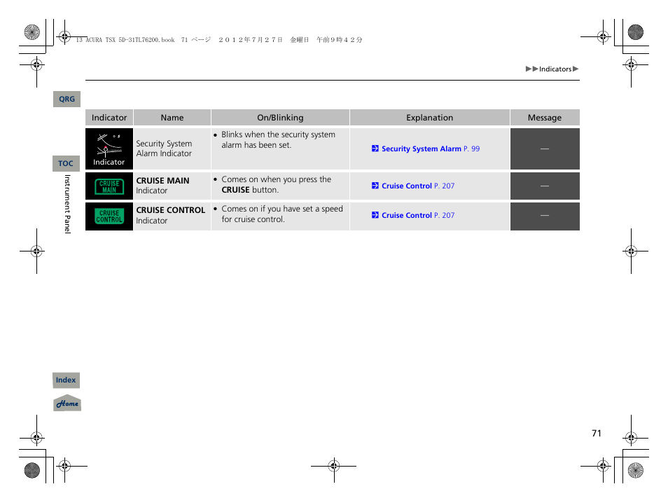Acura 2013 TSX Sport Wagon User Manual | Page 72 / 329