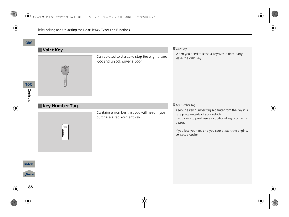 Acura 2013 TSX Sport Wagon User Manual | Page 89 / 329