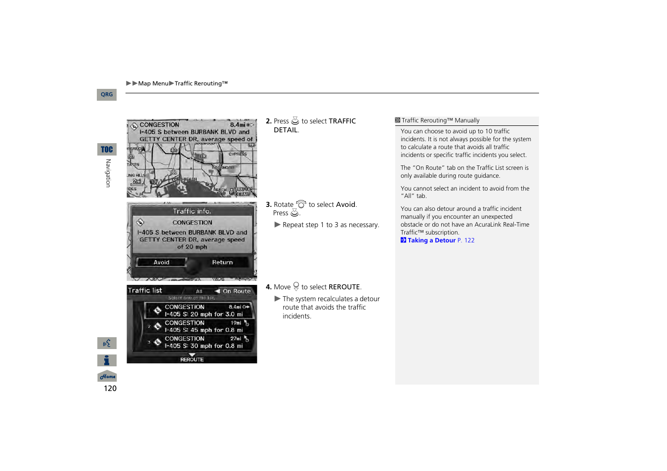 Acura 2013 TSX Navigation User Manual | Page 121 / 252