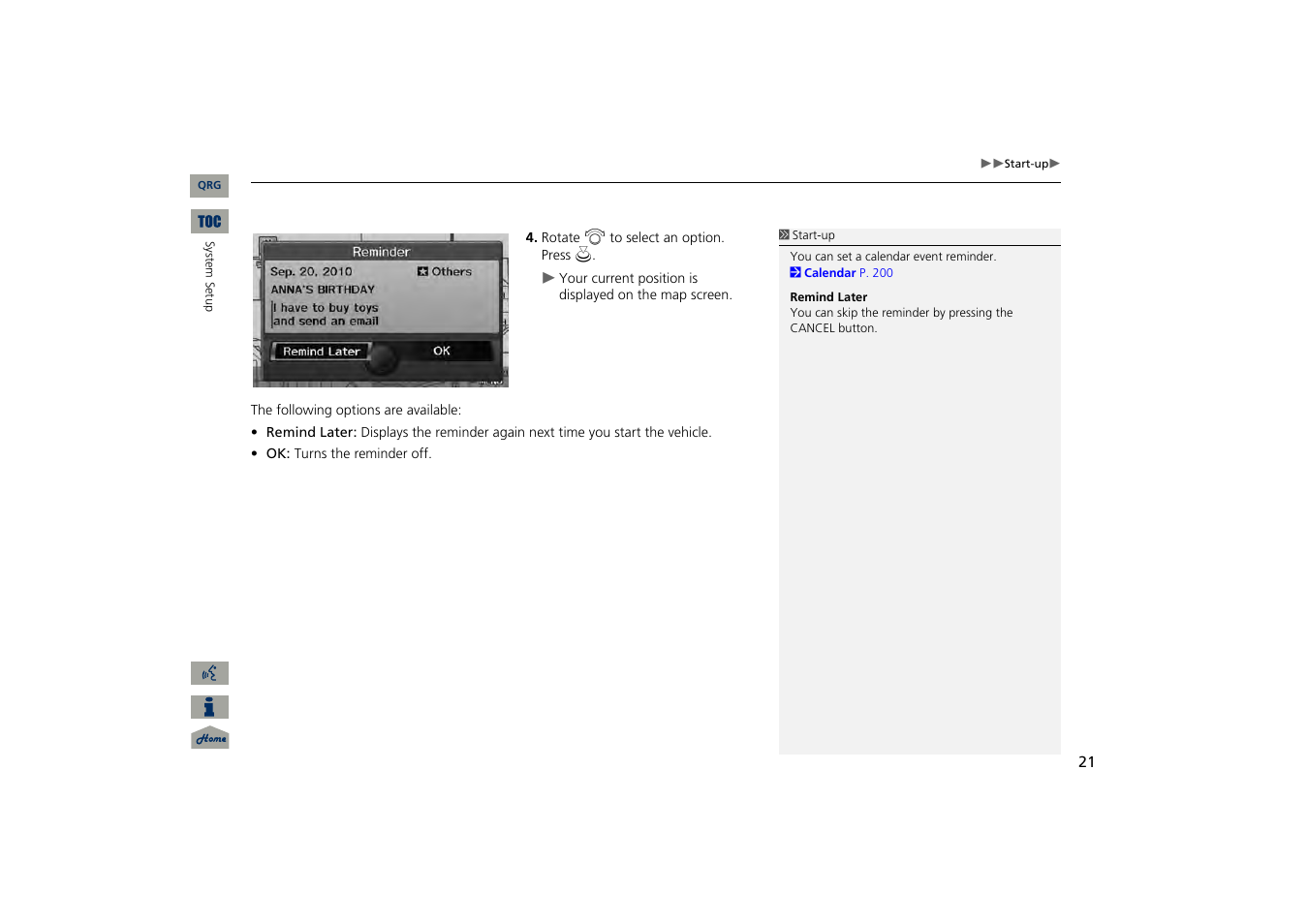 Acura 2013 TSX Navigation User Manual | Page 22 / 252