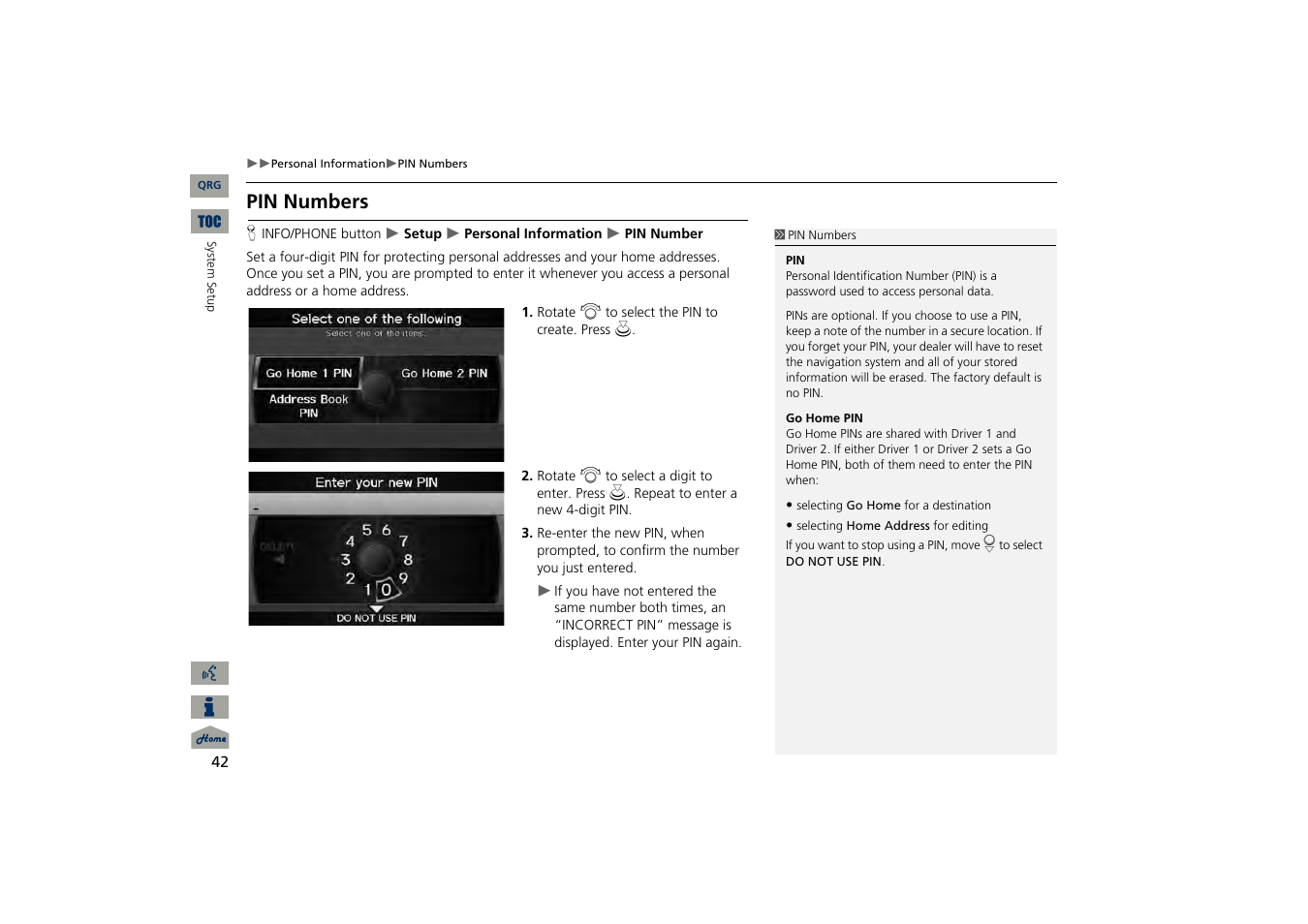 Pin numbers, 2 pin numbers, P. 42 | Acura 2013 TSX Navigation User Manual | Page 43 / 252