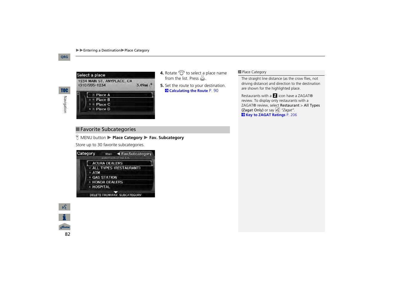 Acura 2013 TSX Navigation User Manual | Page 83 / 252