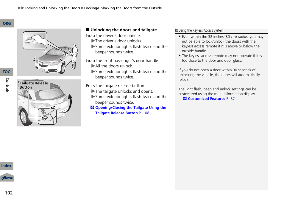 Acura 2013 RDX User Manual | Page 103 / 363