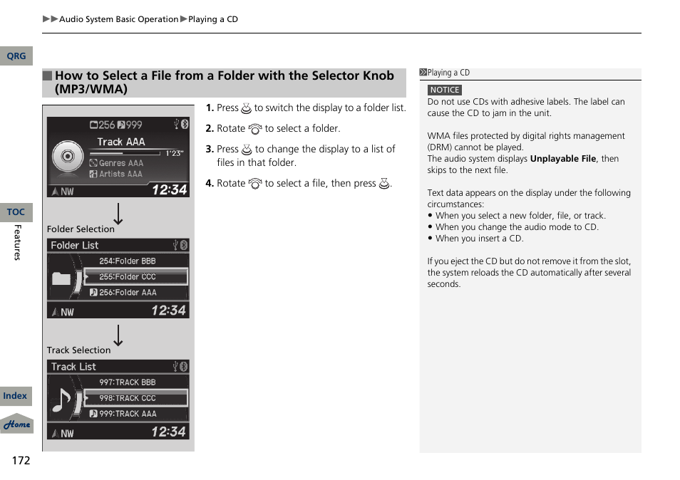 Acura 2013 RDX User Manual | Page 173 / 363