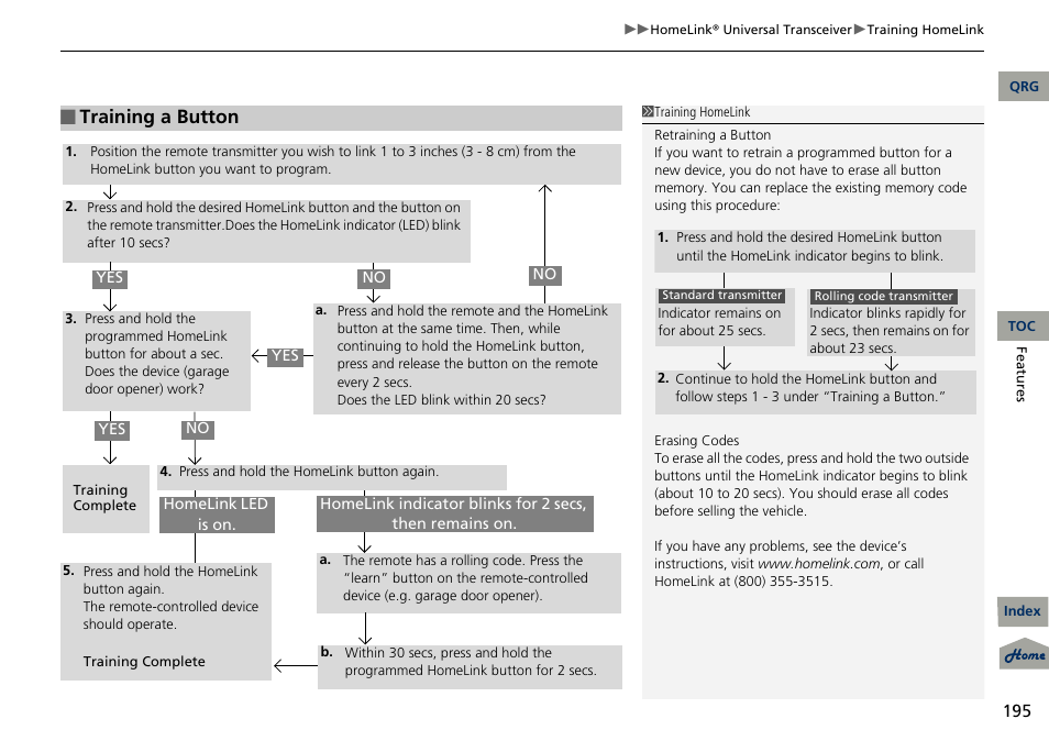 Training a button | Acura 2013 RDX User Manual | Page 196 / 363