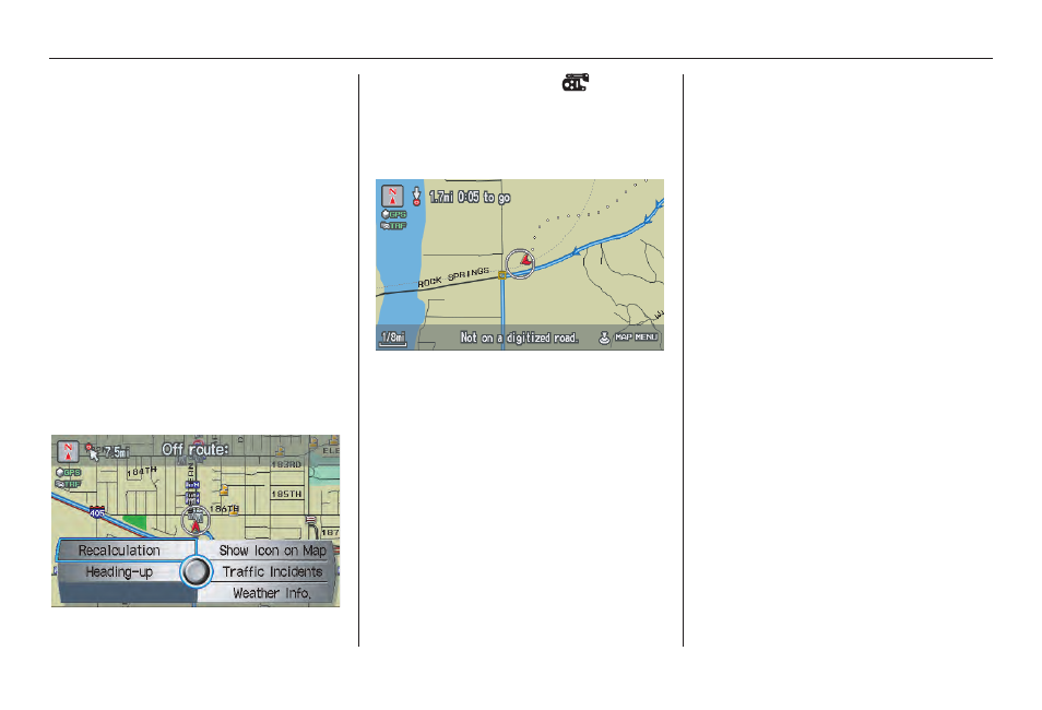 Position (pg, Driving to your destination, 2010 rl | Acura 2010 RL Navigation User Manual | Page 70 / 176