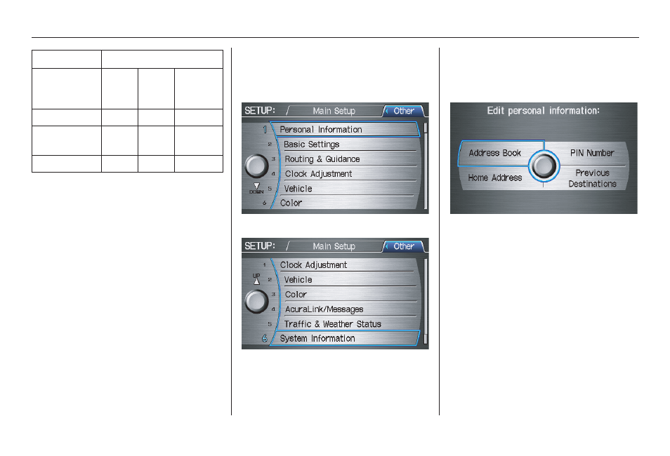 System setup, 2010 rl | Acura 2010 RL Navigation User Manual | Page 94 / 176