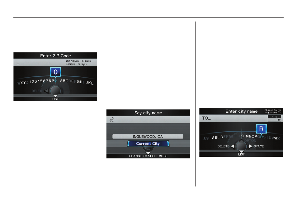Entering a destination | Acura 2012 TL Navigation User Manual | Page 31 / 184