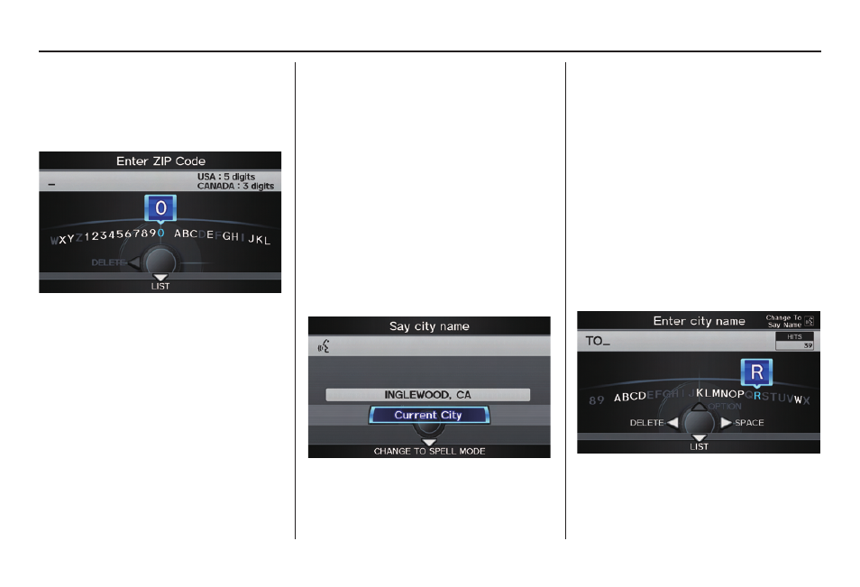 Entering a destination | Acura 2011 TL Navigation User Manual | Page 31 / 175