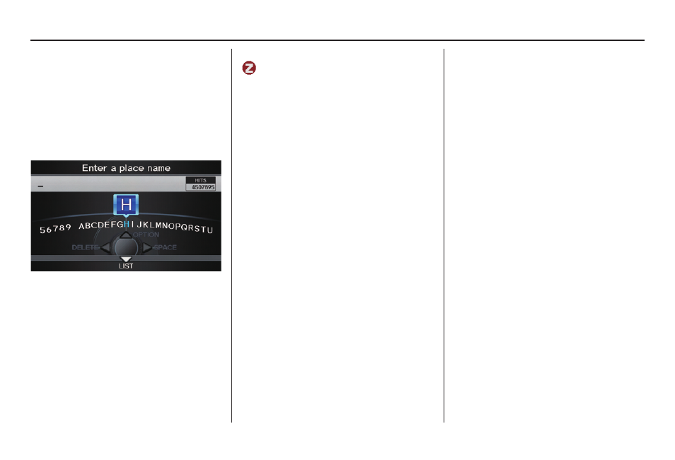 Entering a destination | Acura 2011 TL Navigation User Manual | Page 37 / 175