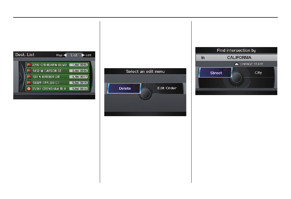 Entering a destination | Acura 2011 TL Navigation User Manual | Page 45 / 175