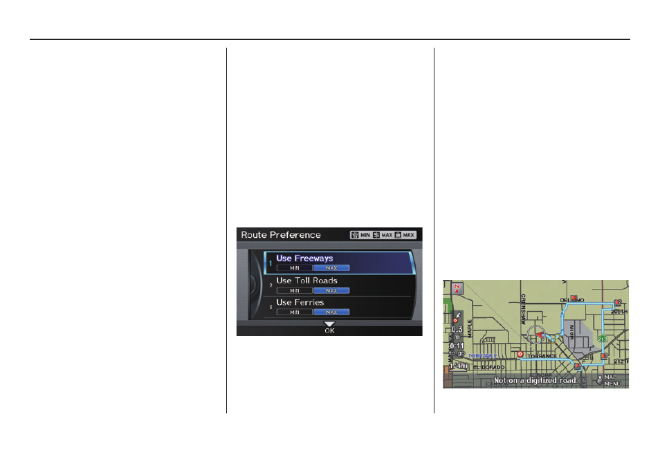 Driving to your destination | Acura 2011 TL Navigation User Manual | Page 75 / 175