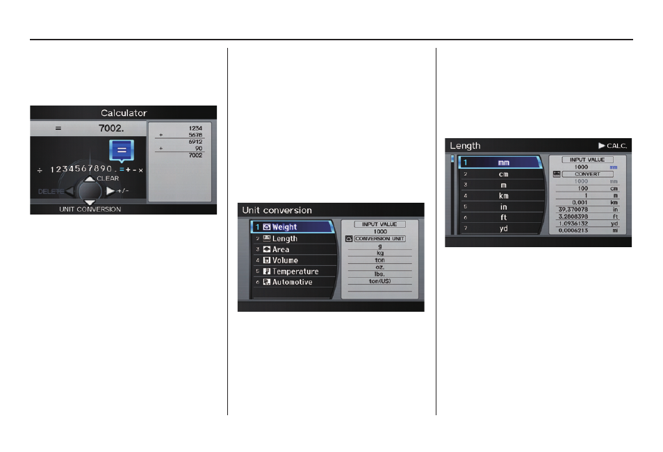 Information features | Acura 2011 TL Navigation User Manual | Page 89 / 175