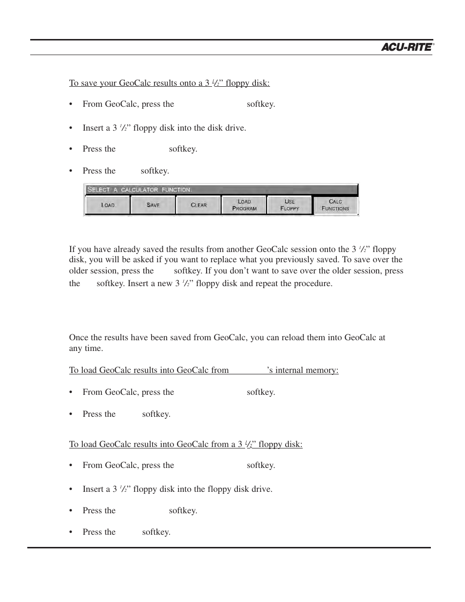 Calculator, Operation manual | ACU-RITE MILLPWR 2 Axes User Manual | Page 159 / 225