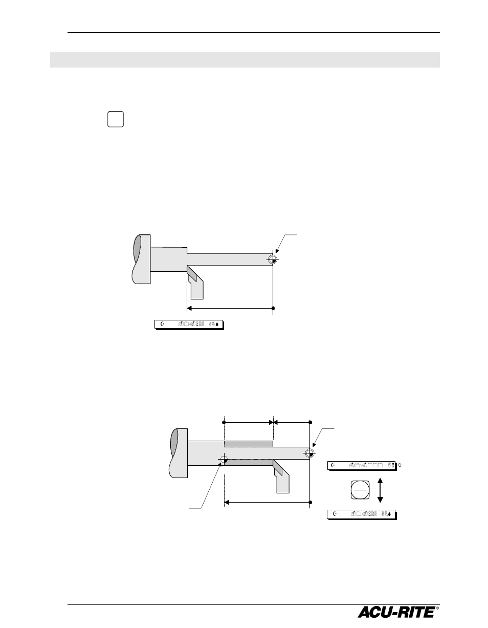 Readout operations, Clear key, Absolute and incremental displays absolute display | Incremental display | ACU-RITE DRO 200T User Manual | Page 12 / 35