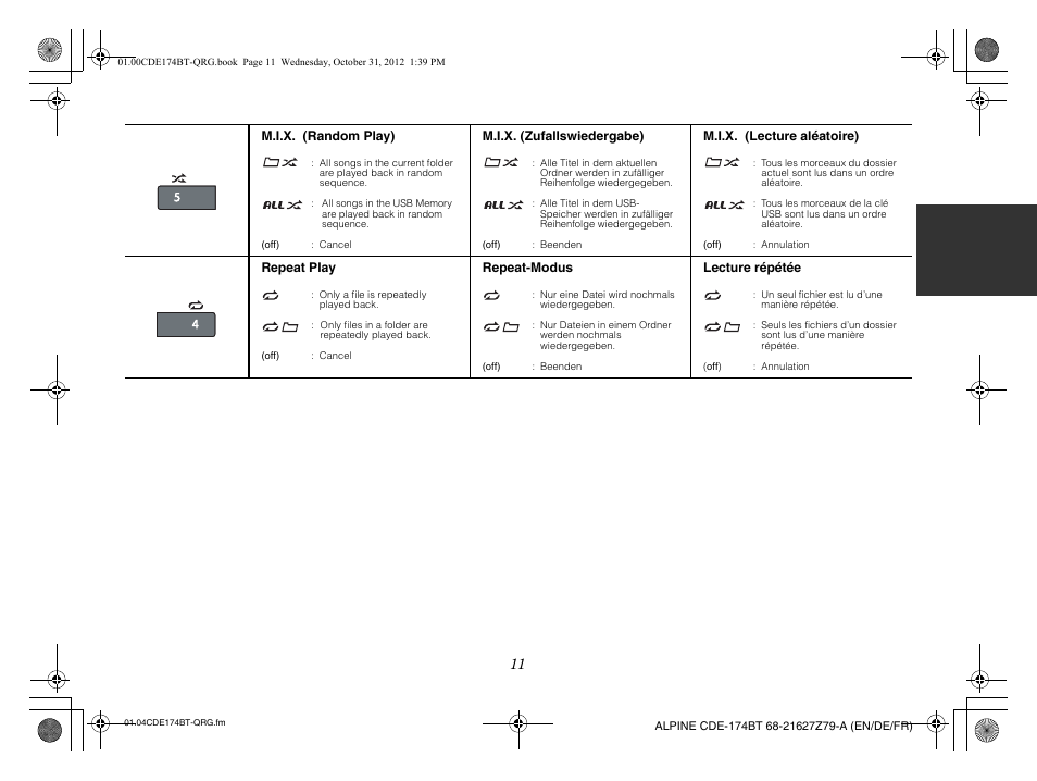 Alpine CDE-173BT User Manual | Page 13 / 96