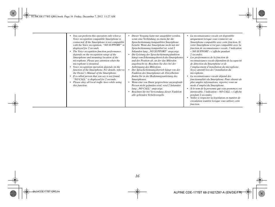 Alpine CDE-177BT User Manual | Page 18 / 108