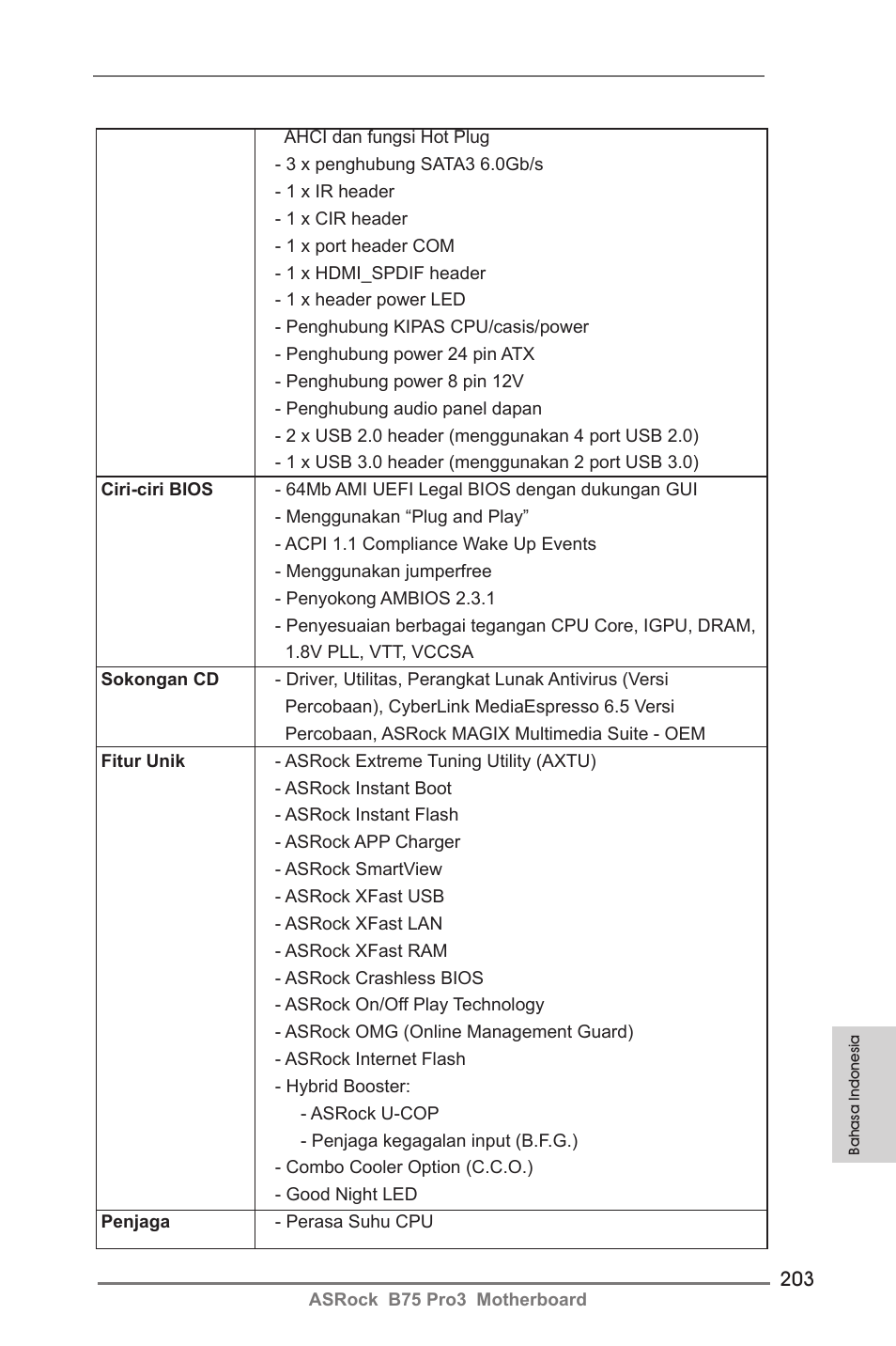 ASRock B75 Pro3 User Manual | Page 203 / 205