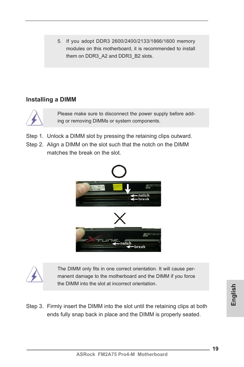 ASRock FM2A75 Pro4-M User Manual | Page 19 / 164