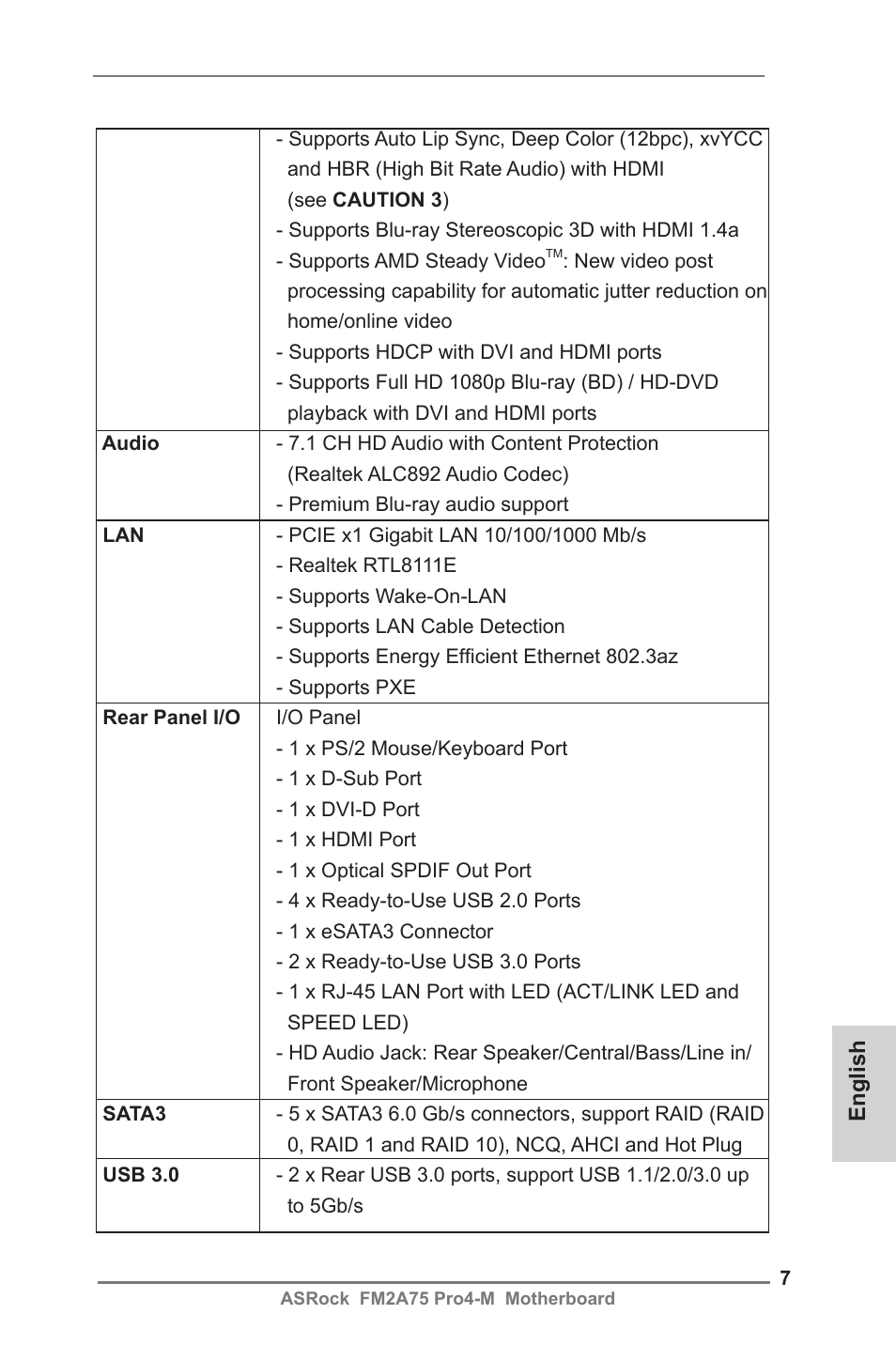 ASRock FM2A75 Pro4-M User Manual | Page 7 / 164