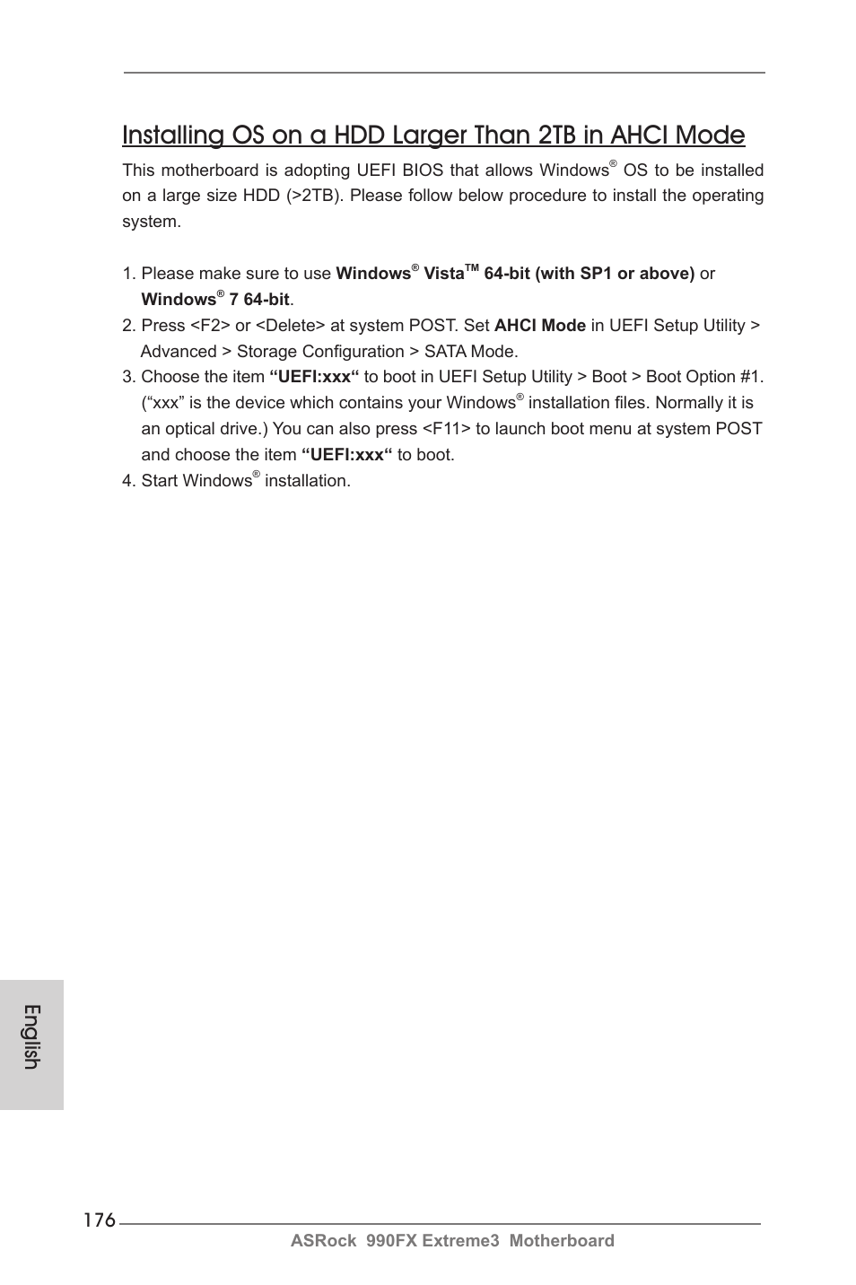 English | ASRock 990FX Extreme3 User Manual | Page 176 / 182