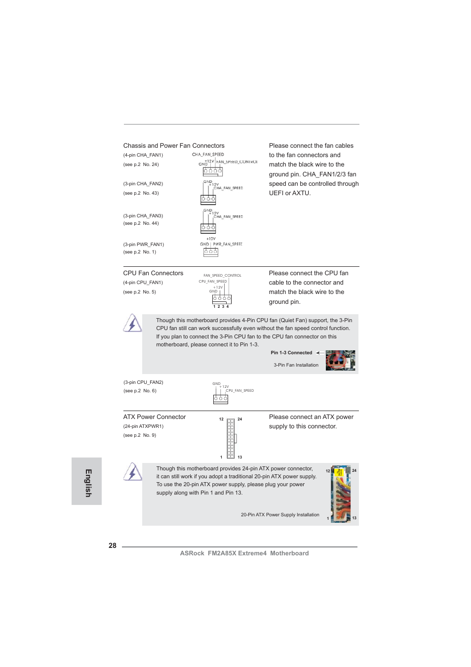 English | ASRock FM2A85X Extreme4 User Manual | Page 28 / 179